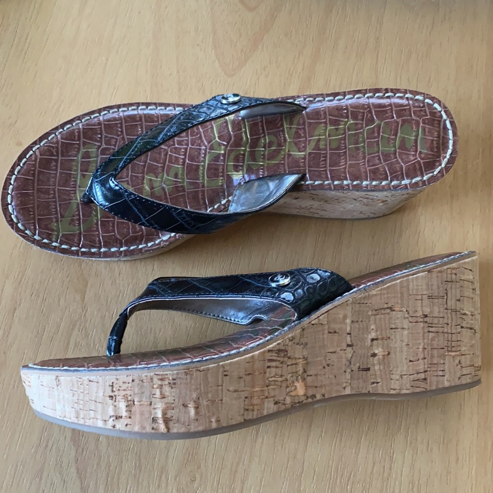 Sam Edelman “Romy” Cork Wedge - Picture 2 of 7